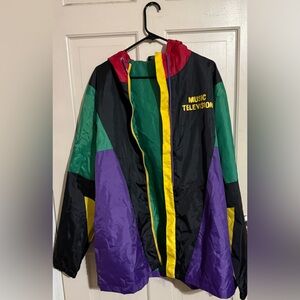 MTV Windbreaker Multicolor XXL NO ZIPPER SLIDER